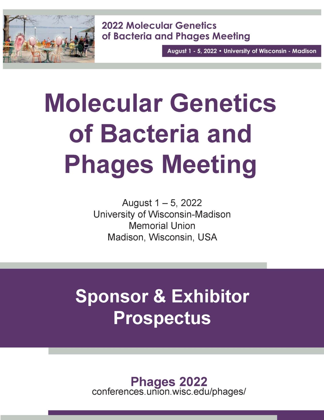 Sponsors Molecular of Bacteria and Phages Meeting